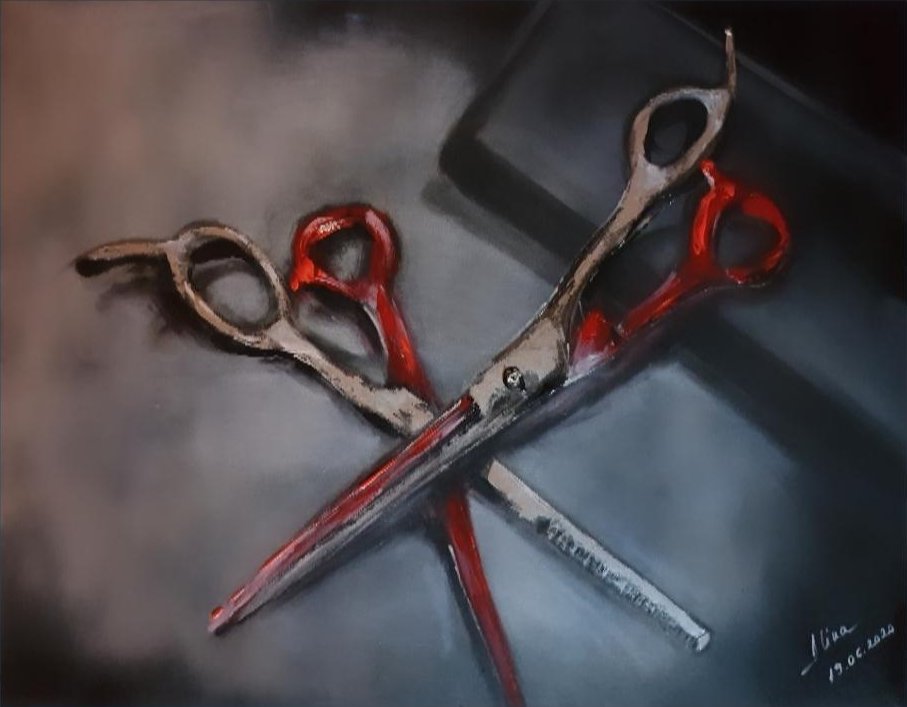 ArteDiAlina.com painting: Edward Scissorhands